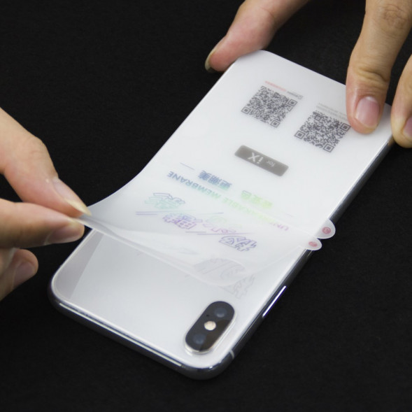 Силиконовая пленка Multi-color для iPhone X на заднюю крышку