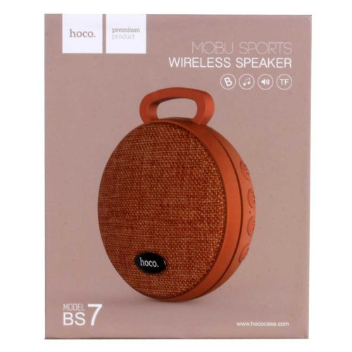 Колонка портативная Hoco BS7 Bluetooth, USB, microSD (оранжевый)