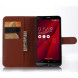 Чехол книжка с визитницей для Asus Zenfone 2 Laser ZE601KL (Коричневый)