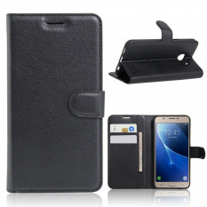 Чехол книжка с визитницей для Samsung Galaxy C5 (Черный)