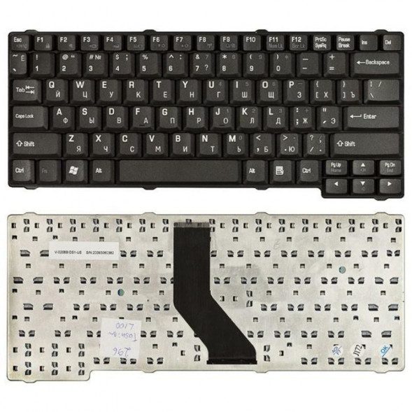 Клавиатура для ноутбука Toshiba Satellite L100 Pro L100 L30 L25 L15 L110 L120 (черная) 000296