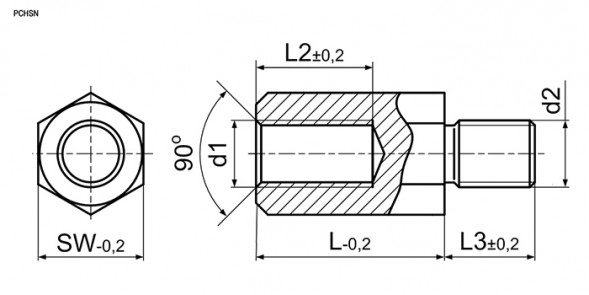 PCHSN-40 M4 Стойка шестигранная для печатной платы