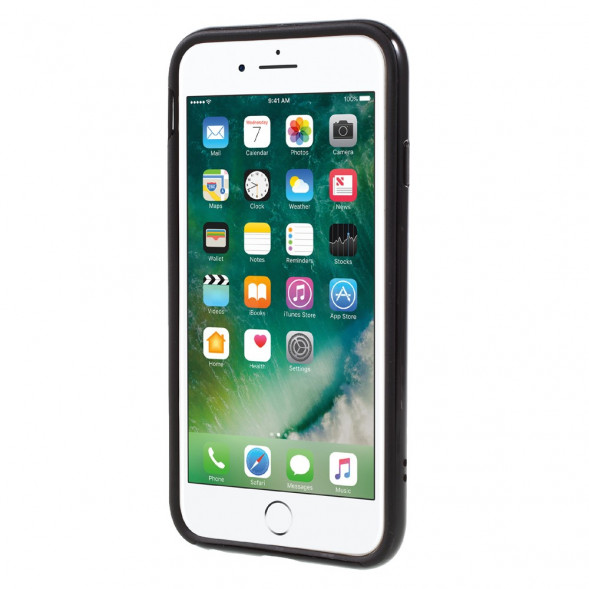 Гибридный чехол с подставкой для iPhone 6 / 6S (черный)