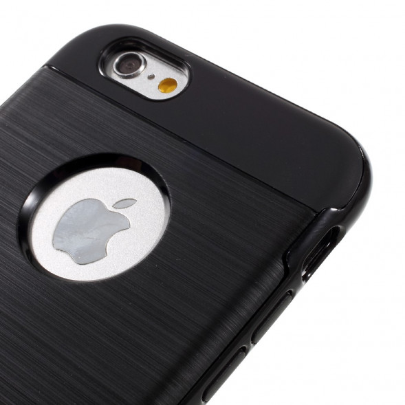 Гибридный чехол с подставкой для iPhone 6 / 6S (черный)