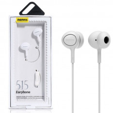 Гарнитура наушники Remax Earphone RM-515 с микрофоном (белый)