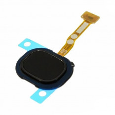 Шлейф для Samsung M215 Galaxy M21 кнопка сканер отпечатка пальца (Черный)