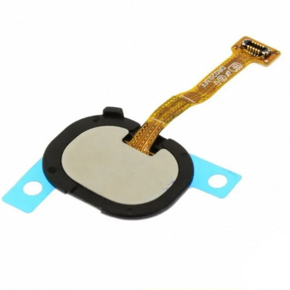 Шлейф для Samsung M215 Galaxy M21 кнопка сканер отпечатка пальца (Черный)