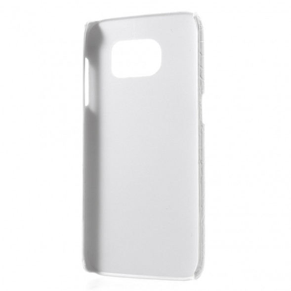 Чехол накладка под крокодиловую кожу для Samsung Galaxy S7 Edge G935 (Белый)