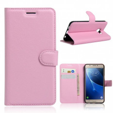 Чехол книжка с визитницей для Samsung Galaxy C5 (Розовый)