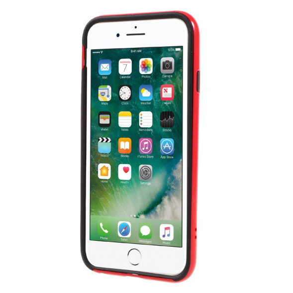 Гибридный чехол с подставкой для iPhone 6 / 6S (красный)