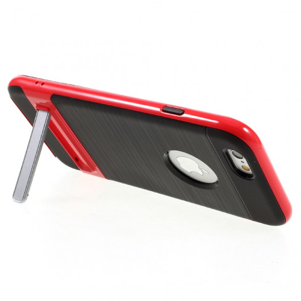 Гибридный чехол с подставкой для iPhone 6 / 6S (красный)