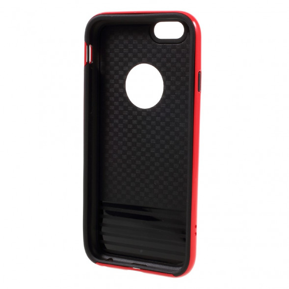 Гибридный чехол с подставкой для iPhone 6 / 6S (красный)