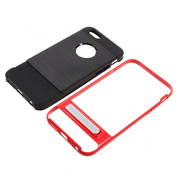 Гибридный чехол с подставкой для iPhone 6 / 6S (красный)