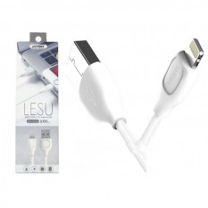 Кабель зарядки iPhone, iPad 8 pin Remax Lesu RC-050i 1.0м (белый)