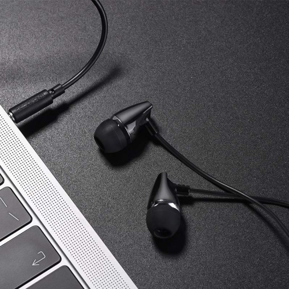 Наушники, гарнитура Borofone BM25 Sound edge с микрофоном (Черный)