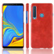Чехол Litchi Texture под кожу для Samsung Galaxy A9 (2018) (красный)