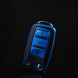 Чехол для ключа Volkswagen Polo, Tiguan, Passat, Golf, Jetta, Lavida, Skoda Octavia (Синий)