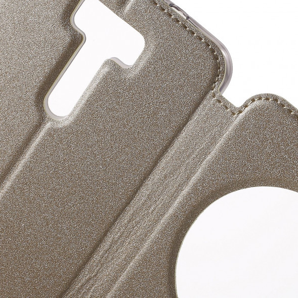 Чехол с окном информации для Asus Zenfone 2 Laser ZE601KL (Золотистый)