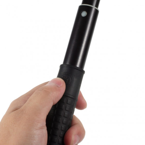 Алюминиевый выдвижной монопод селфи с 3,5 мм аудио кабелем для iPhone 6, 6s, 5s, 5, GoPro (Черный)