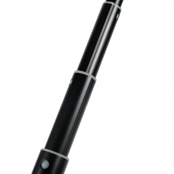 Алюминиевый выдвижной монопод селфи с 3,5 мм аудио кабелем для iPhone 6, 6s, 5s, 5, GoPro (Черный)