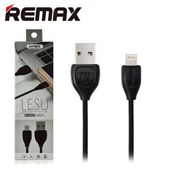 Кабель зарядки iPhone, iPad 8 pin Remax Lesu RC-050i 1.0м (черный)