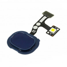 Шлейф для Samsung M315 Galaxy M31 кнопка сканер отпечатка пальца (Синий)