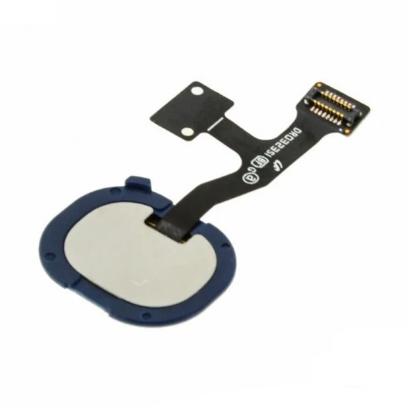 Шлейф для Samsung M315 Galaxy M31 кнопка сканер отпечатка пальца (Синий)