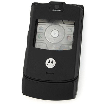 Корпус для Motorola Rezr V3 с кнопками (черный)