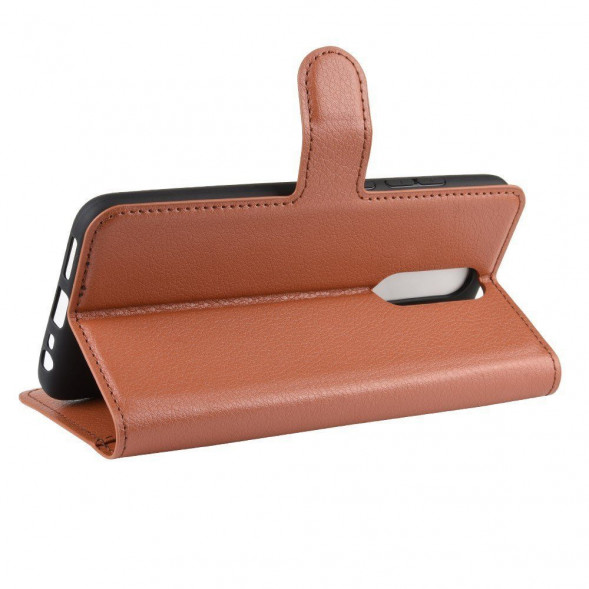 Чехол книжка для Xiaomi Redmi 8 (коричневый)