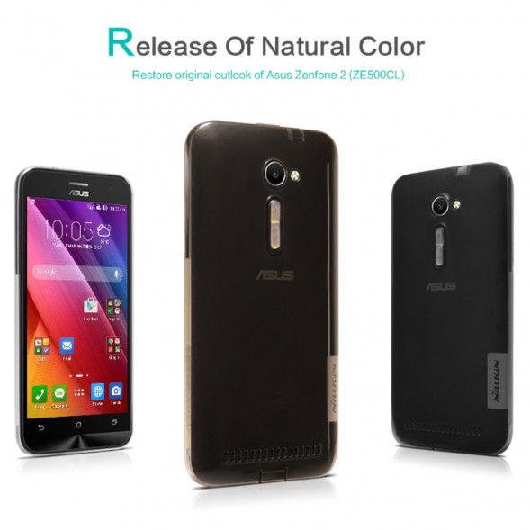 Чехол - задняя накладка Nillkin для Asus ZenFone 2 ZE500CL (Черный)