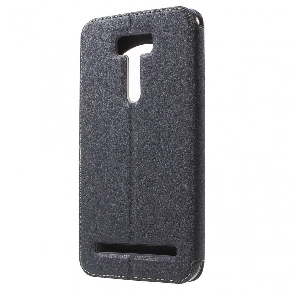 Чехол с окном информации для Asus Zenfone 2 Laser ZE601KL (Черный)