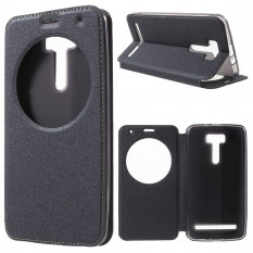 Чехол с окном информации для Asus Zenfone 2 Laser ZE601KL (Черный)