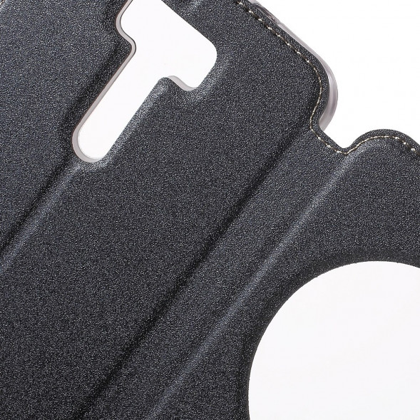 Чехол с окном информации для Asus Zenfone 2 Laser ZE601KL (Черный)