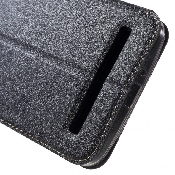 Чехол с окном информации для Asus Zenfone 2 Laser ZE601KL (Черный)