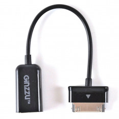 Переходник Samsung Tab - USB(f) Ginzzu GC-582UB, 0.13мм OTG (чёрный)