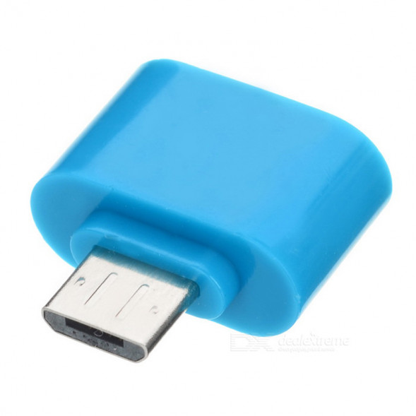 Переходник OTG USB Fashion (синий)