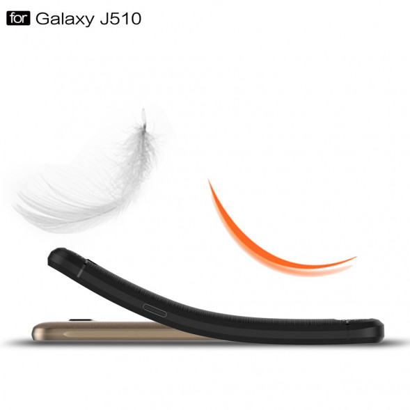Чехол Carbon Fibre для Samsung Galaxy J5 (2016) SM-J510F (черный)
