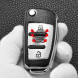 Чехол для ключа Audi C6 R8 A1 A3 Q3 A4 A5 Q5 A6 S6 A7 B6 B7 B8 8P 8V 8L TT RS (Серебристый)