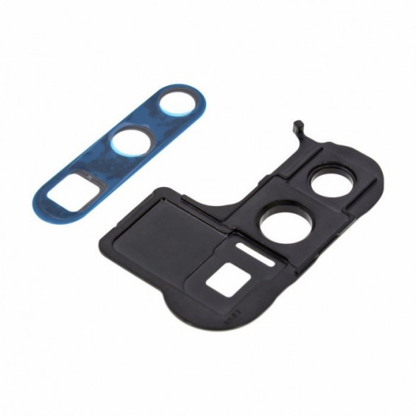 Стекло задней камеры для Huawei P30 Pro (VOG-L29) в сборе с рамкой (Черный)