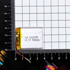 37X30X3.5mm 3.7V 500mAh Литий-полимерный аккумулятор