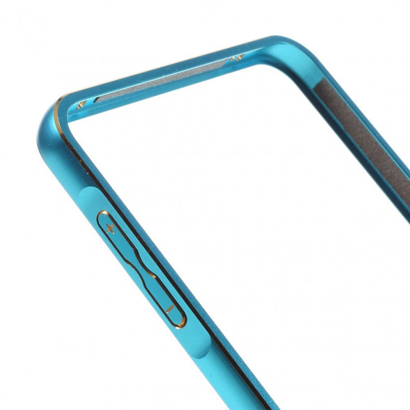 Алюминиевый бампер для Samsung Galaxy A9 (2016) (Голубой)