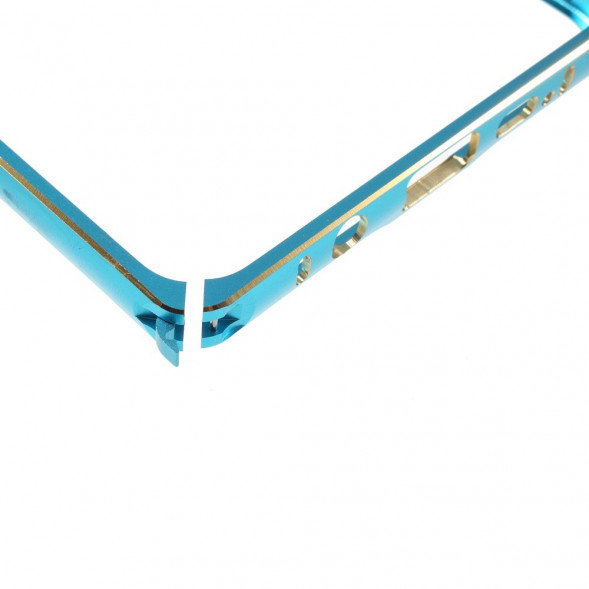 Алюминиевый бампер для Samsung Galaxy A9 (2016) (Голубой)