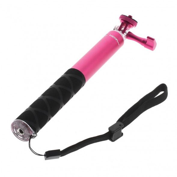 Алюминиевый мини монопод Neopine для GoPro Action Camera (СС-3) (Розовая)