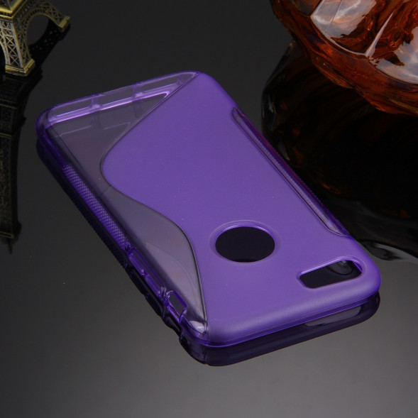 Антискользящий чехол накладка для iPhone 7 (Фиолетовый)