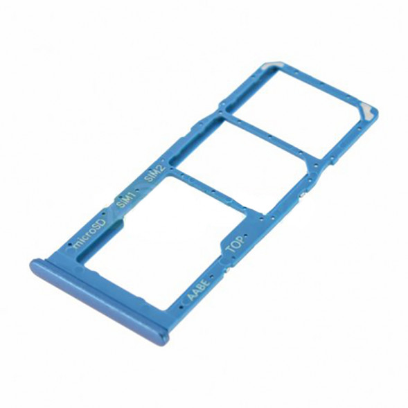Лоток SIM для Samsung A022G Galaxy A02 (синий)