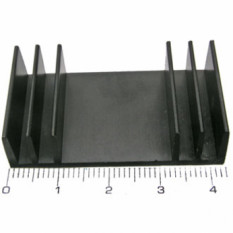 BLA052-25 Радиатор ребристый (черный)