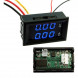 0-100V 0-10A Blue ампер-вольтметр постоянного тока цифровой (DC)