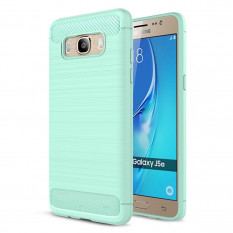Чехол Carbon Fibre для Samsung Galaxy J5 (2016) SM-J510F (зеленый)