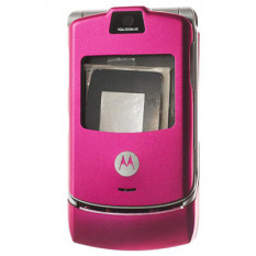 Корпус для Motorola Rezr V3 с кнопками (розовый)