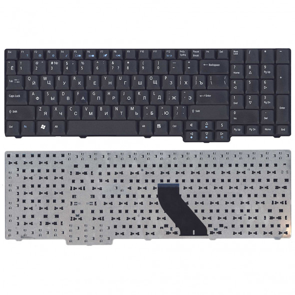 Клавиатура для ноутбука Acer Aspire 5335 5735 6530G 6930G (черная матовая) (000125)